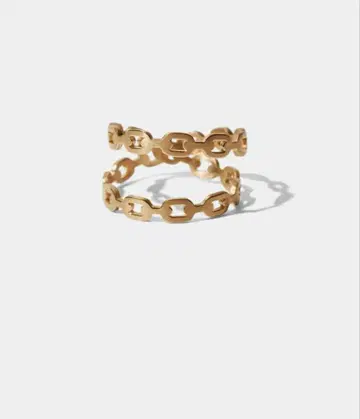 talkative CHAIN SHADOW 더블 링 골드