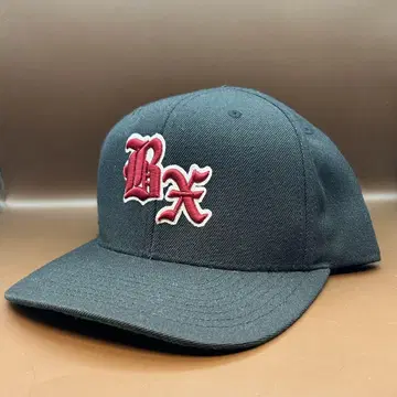 BX 로고 자수 블랙 캡