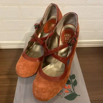 ANNA SUI 안나수이 펌프스 빨간색 23.5cm 하이힐