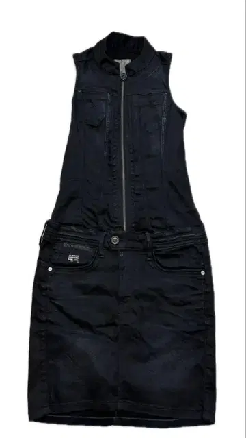 G-STAR RAW 프론트 데님 미니 원피스