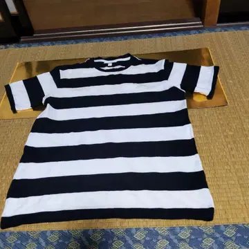 라코스테 화이트 블랙 보더 클래식 핏