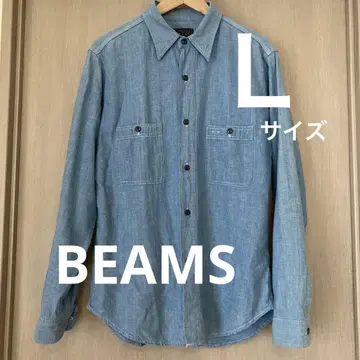 BEAMS 데님 긴팔 셔츠
