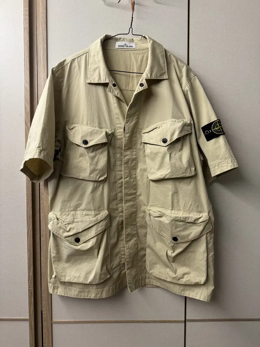 Stone Island Gabardine Short Sleeve Overshirt Jacket