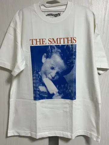 THE SMITHS 재킷 사진 티셔츠 화이트 XL 사이즈