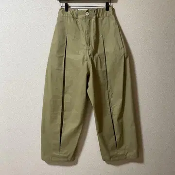 sage nation box pleats trouser 샌드 S