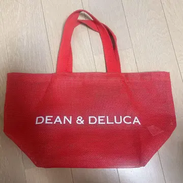 DEAN & DELUCA 메쉬 토트백 브래드 오렌지 S