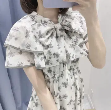 evelyn 에블린 오리지널 꽃무늬 케이프 OP 원피스