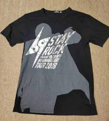 야자와 에이요시 2018 STAY ROCK 투어 티셔츠 XL