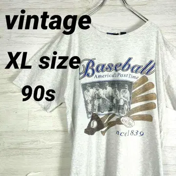 구하기 어려운 빈티지 티셔츠 초기 MLB 프린트 싱글 스티치 마블링