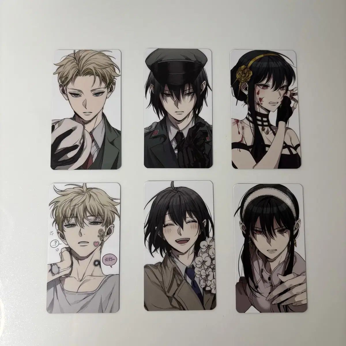 [WTS at cost] Full Bread's Spy Family photocard poca set