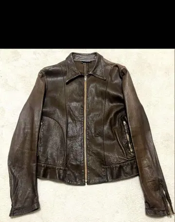 가죽 자켓 싱글 collection PRIVEE? 구제 의류 noir
