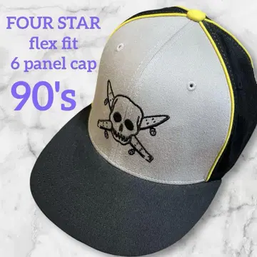 90s FOURSTAR 6패널 캡 야구 스케이터 모자 중고
