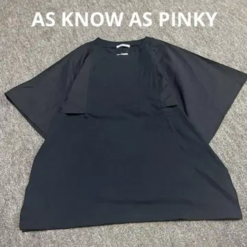 AS KNOW AS PINKY 상의 이소재 슬리브 절개 티셔츠