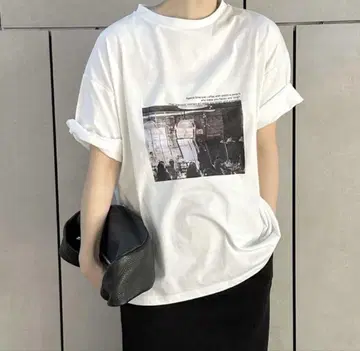 새상품급 SELECTMOCA by son 모듬 프린트 오버 사이즈 티셔츠