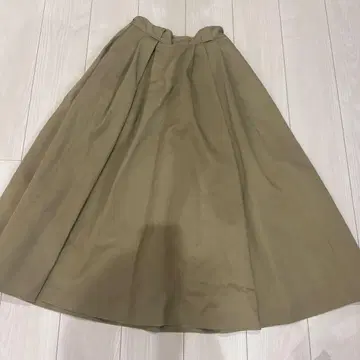디키즈 빔즈 콜라보 카키 플레어 스커트