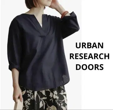 URBAN RESEARCH DOORS 린넨 코튼 스키퍼 셔츠