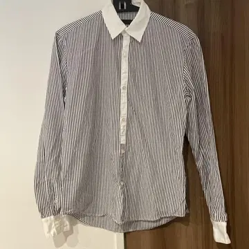 저렴한 GRIGIO 스트라이프 긴팔 와이셔츠 일본제 면100% 남녀 공용