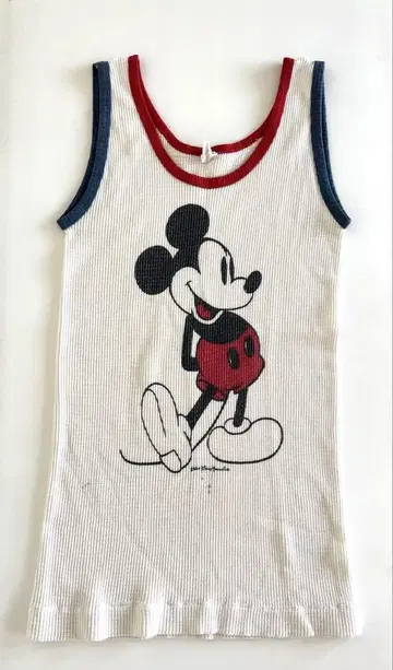 미키마우스 탱크탑 '70 빈티지 MICKEY MOUSE 구제 의류