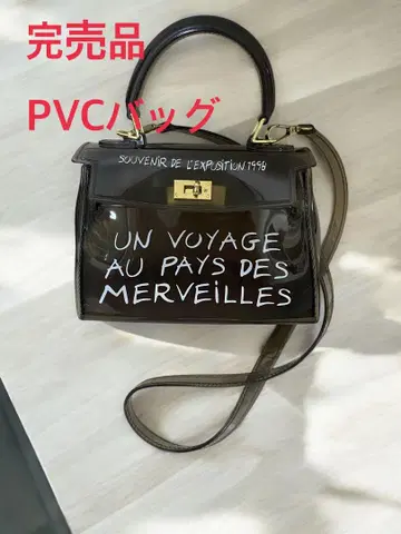 PVC 백, 클리어 백 숄더, 브라운 계열