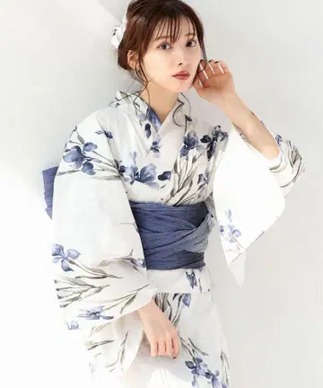 Dita 교토의 수묵화 수선화 유카타