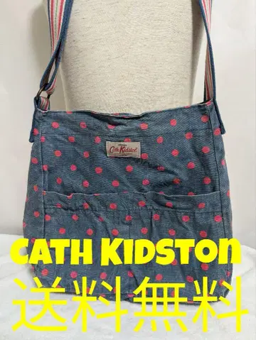 Cath Kidston 캐스키드슨 도트 무늬 데님 숄더백