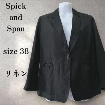 스픽 앤 스팬 썸머 자켓 38 마 혼방 블랙 백 오픈