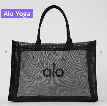 Alo Yoga 애로우 요가 메쉬 로고 토트백 일본 미발매