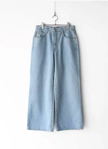 nakedgauge 블루 와이드 레그 데님 사이즈 2