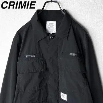 CRIMIE 블랙 폴리에스테르 셔츠 블랙 클라이미