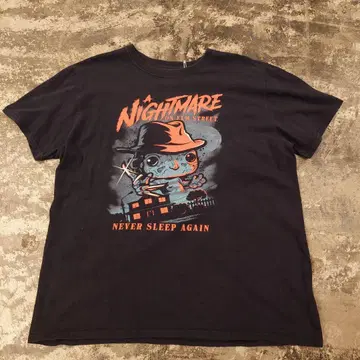 POPTEES 프린트 티셔츠 M 블랙 NICARAGUA 제 4337
