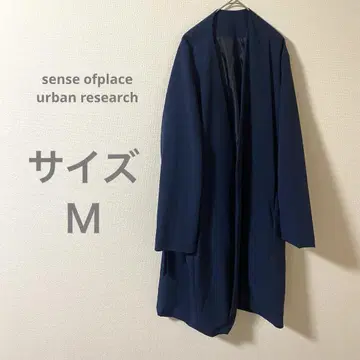 sense ofplace 어반 리서치 네이비 노카라 자켓