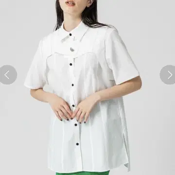 유나이티드 도쿄 커브 프론트 레이어드 셔츠 블라우스