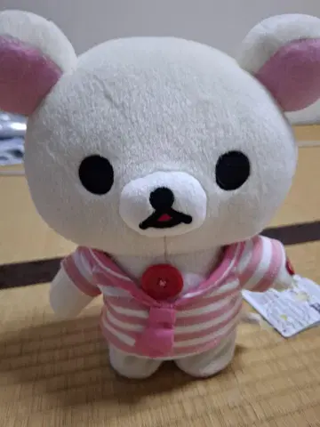 걷는 리락쿠마 스트라이프 셔츠 봉제 인형 약 20cm
