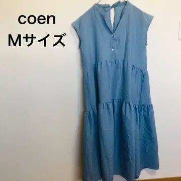 원피스 블루 [coen 코엔] 여름 슬리브리스 M 사이즈