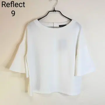 [택 포함] Reflect [세탁 가능] 플레어 슬리브 블라우스 순백색