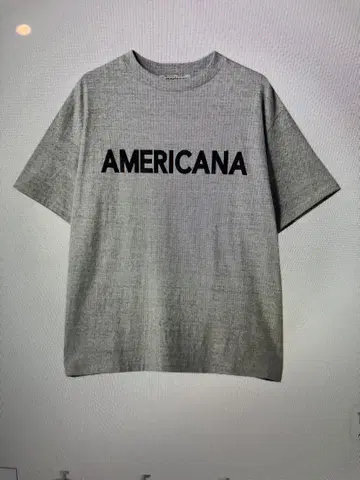 AMERICANA 반팔 티셔츠 그레이