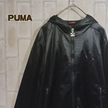 푸마 트랙 자켓 저리 코팅 블랙 후드