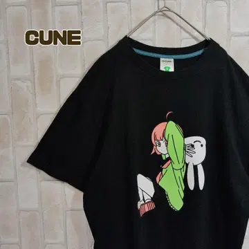 큔 CUNE 티셔츠 반팔 걸 블랙