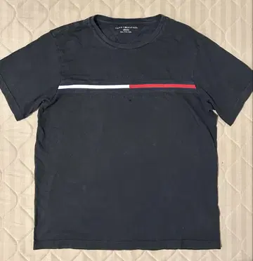 타미힐피거 블랙 스트라이프 티셔츠 2XL