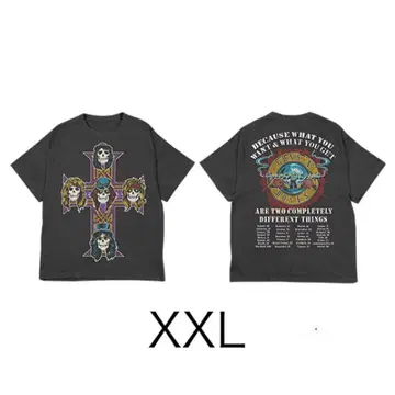 GunsN'Roses 2025 빈티지 크로스 티셔츠 2XL