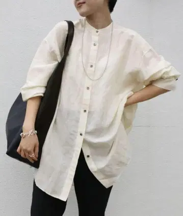 IENA 라미 리요셀 백 개더 셔츠