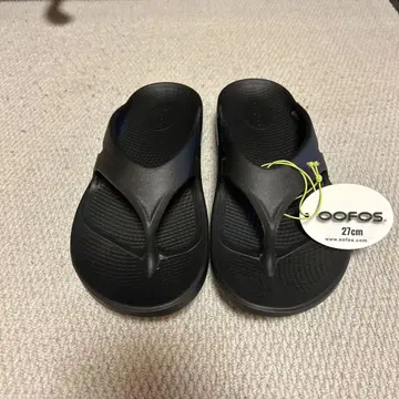 우포스 리커버리 샌들 OOFOOS ORIGINAL BLACK 27cm