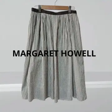 MARGARET HOWELL 마가렛 호웰 코튼 스트라이프 스커트
