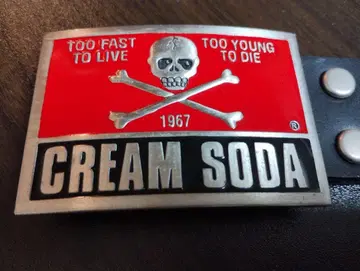 CREAM SODA 크림 소다 스컬 디자인 40주년 버클 & 벨트
