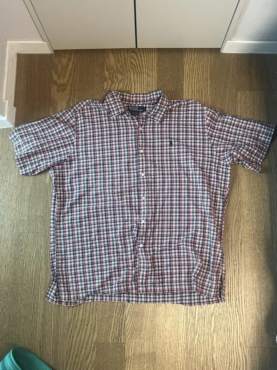 (레어) 90s 폴로랄프로렌 오픈카라 CALDWELL 체크셔츠