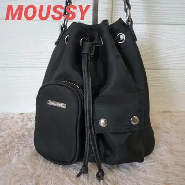 MOUSSY 버킷 백 복조리 블랙