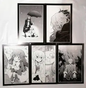 PandoraHearts 빵 바니 삽화 카드 5종 세트