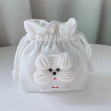 WOORI Puppy 머랭 파우치 핸드메이드 복조리 개