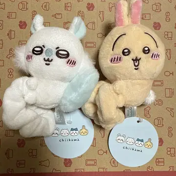 치이카와 봉제 인형 스크런치 토끼 모몽가 2개 세트