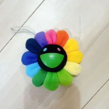 kaikaikiki 카이카이키키 컬러풀 꽃 키링 블랙 핑